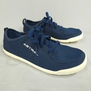 Astral Loyak Shoes Women Size 10 Navy Blue Canvas Low Lace Up Minimalist